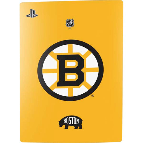NHL Boston Bruins Solid Background PS5 Digital Edition Console Skin